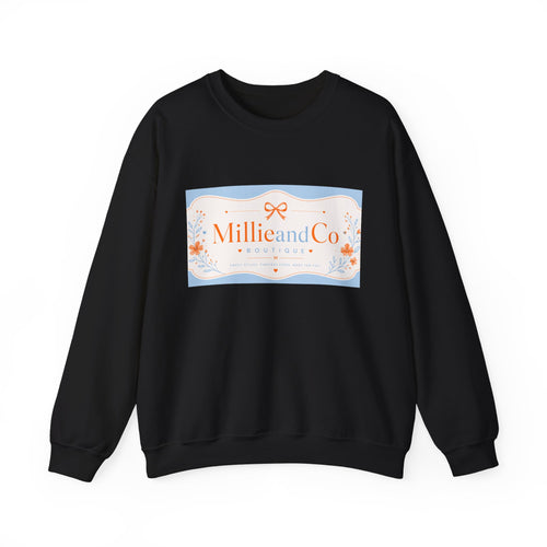 Millie and Co. Floral Logo Crewneck Sweatshirt